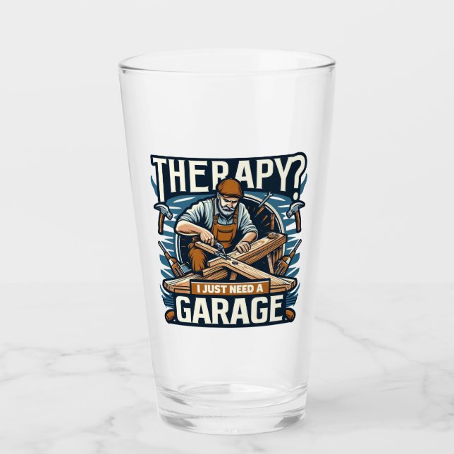 Copo De Pint Terapia? Só Preciso De Uma Garagem (Frente)