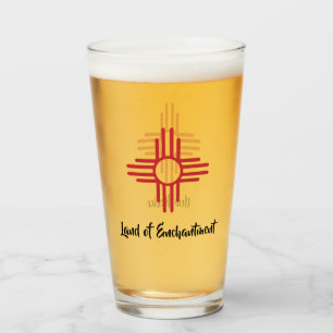 Copo De Pint Terra do encantamento Símbolo de cerveja Zia Sun