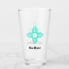 Copo De Pint Terra do encantamento Zia Sun Símbolo Cerveja Glas