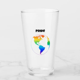 Copo De Pint Terra do planeta colorida do arco-íris