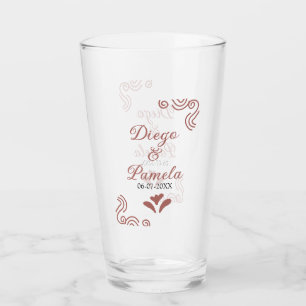 Copo De Pint Terracotta casal de casamento russo negro em Espan