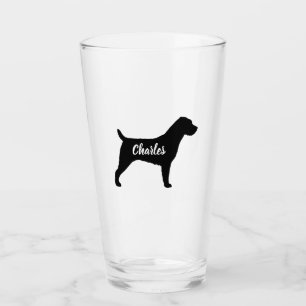 Copo De Pint Terrier Jack Russell Silhueta Personalizada