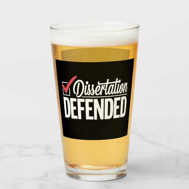 Copo De Pint Tese Defendida Graduado PhD Graduação (Frente (Preenchido))