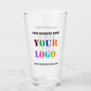 Copo De Pint Texto de Logotipo de Empresa Personalizado Present