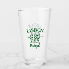 Copo De Pint Texto Est de Lisboa Personalizado Branco
