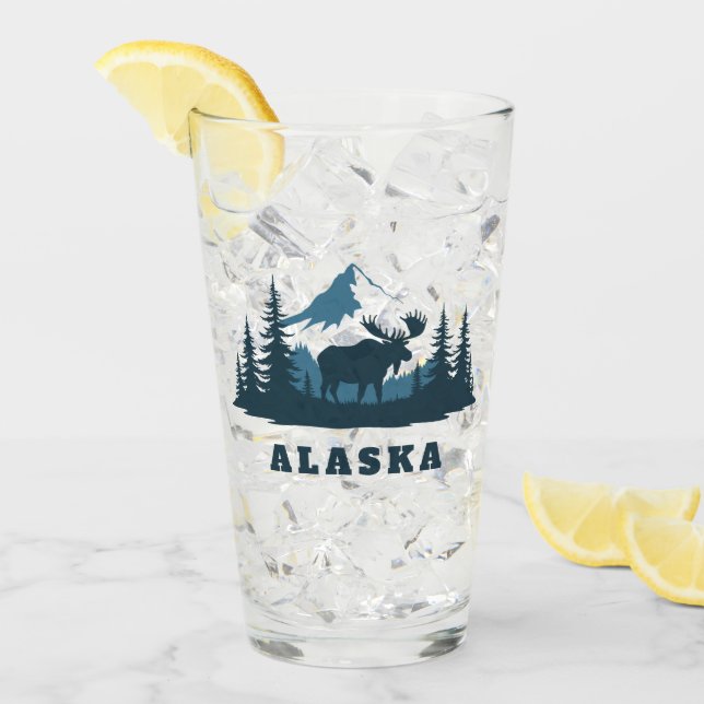 Copo De Pint Texto Personalizado ALASKA (Gelo frontal)