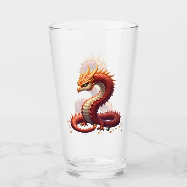 Copo De Pint The golden serpent dragon.  (Frente)