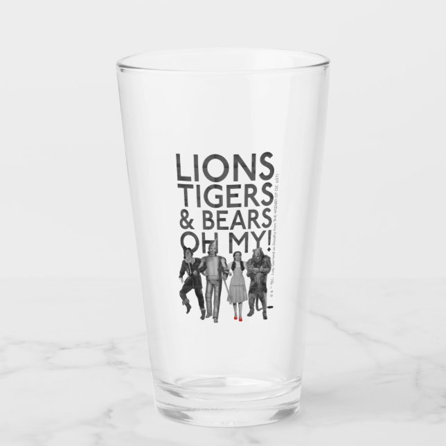 Copo De Pint The Wizard Of Oz™ | Lions Tigers & Bears Oh My! (Frente)
