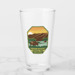 Copo De Pint Theodore Roosevelt National Park Bison Retro
