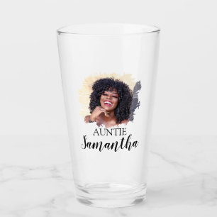 Copo De Pint Tia de Foto Personalizada Moderna