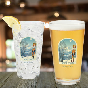 Copo De Pint Tignes France vacaaprès ski cerveja glass