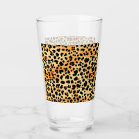 Tigre Impressão Glass Cup