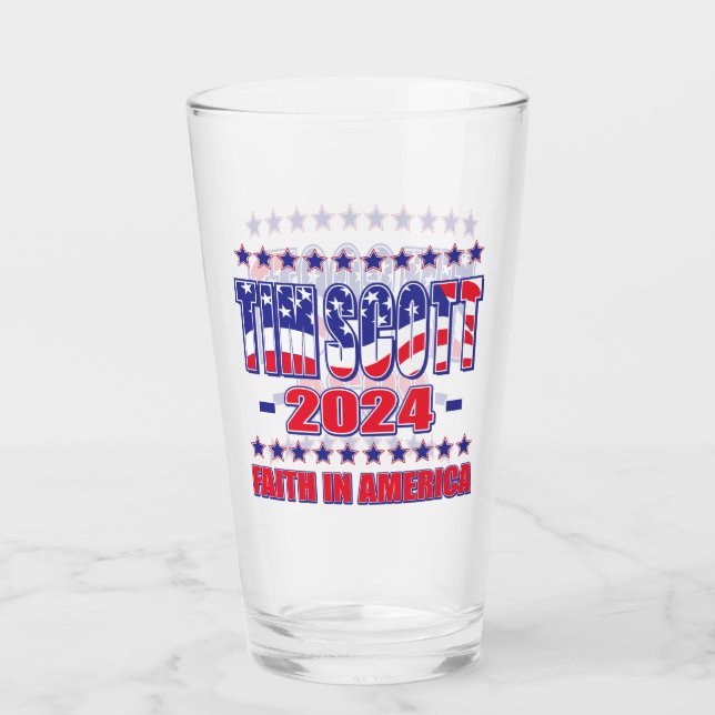 Copo De Pint Tim Scott para Presidente (Frente)