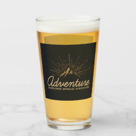 Copo De Pint Tipografia de Detecção de Sonhos do Adventure Expl