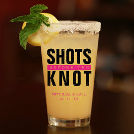 Copo De Pint Tiros Antes do Nó Rosa Despedida de Solteira