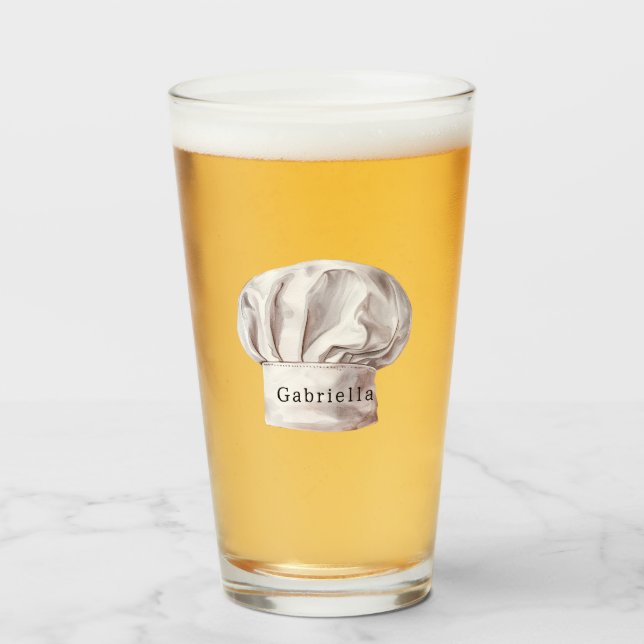 Copo De Pint Toca de Chef Branco (Frente (Preenchido))