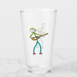 Copo De Pint Tocador de Ukulele Homem Palito