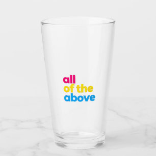 Copo De Pint Todos os meses do Orgulho LGBT Pansexual acima