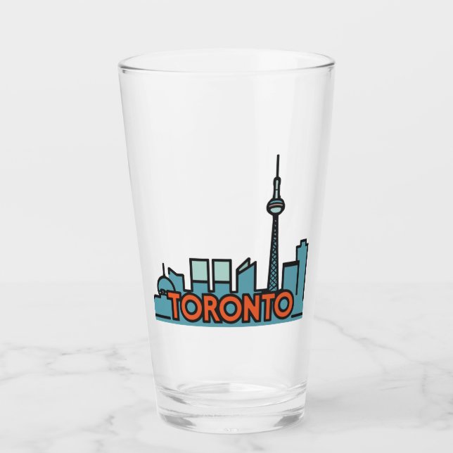Copo De Pint Toronto Canada Skyline (Frente)