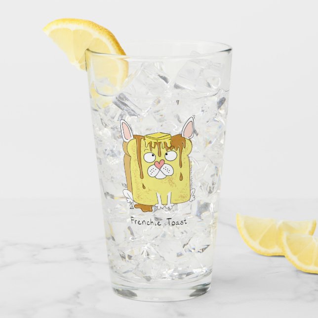 Copo De Pint Torrada Frenchie Bulldog Francês Engraçado (Gelo frontal)