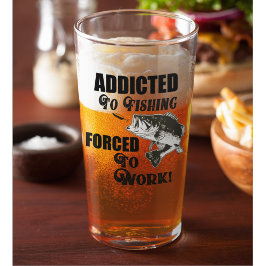 Copo De Pint Trabalho De Pesca Funny Bass Cita Hobby Esportivo