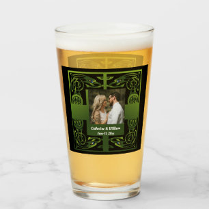 Copo De Pint Tradicional Green Irish Celtic Design