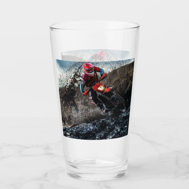 Copo De Pint Travesseiro de lançamento de moto de terra (Frente)