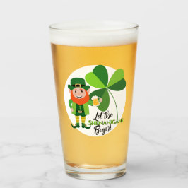 Copo De Pint Travessuras Leprechaun  Trevo Dia de São Patrício