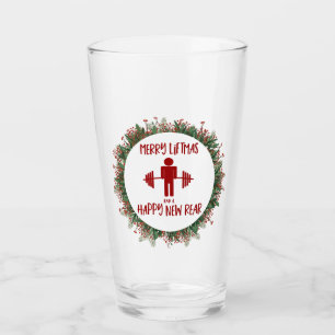 Copo De Pint Treinamento Divertido de Natal Fitness Férias
