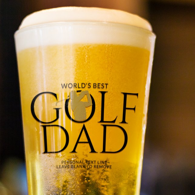 Copo De Pint Trendy Cool "MELHOR PAI DE GOLFE DO MUNDO" Pint de (Criador carregado)