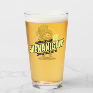 Copo De Pint Trevos e Travessuras Cerveja do Dia de São Patríci