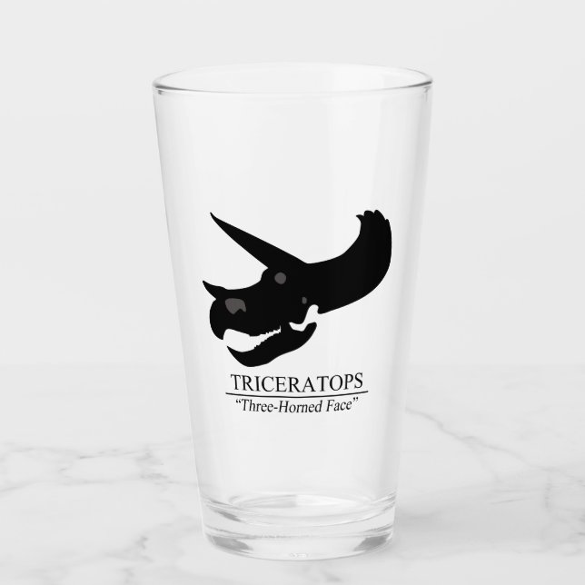 Copo De Pint Triceratops Skull (Frente)