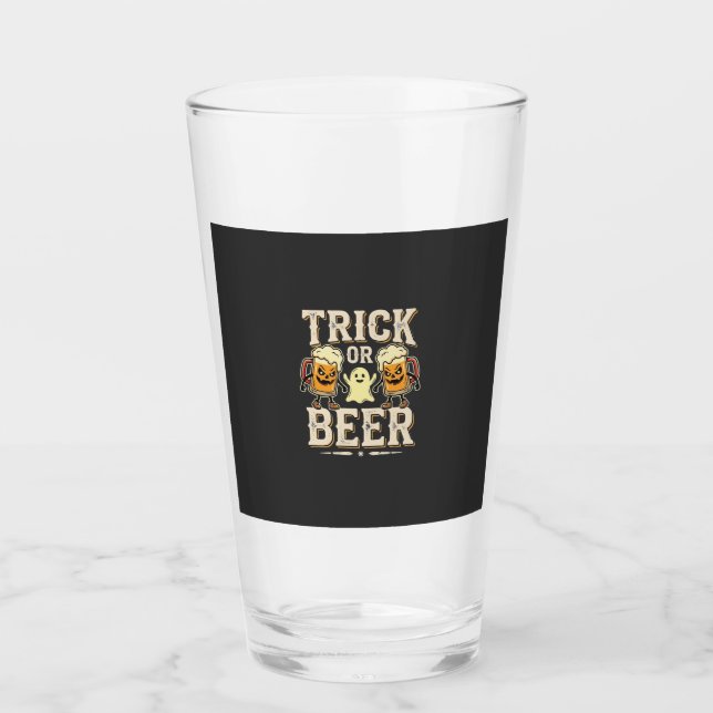 Copo De Pint Trick or Beer Design de Cerveja de Halloween_1 (Frente)