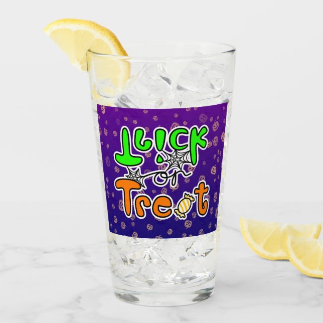 Copo De Pint Trick ou Treat no Halloween (Gelo frontal)