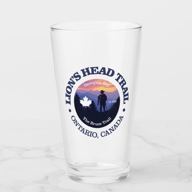 Copo De Pint Trilha de Cabeça do Leão (rd2) (Frente)