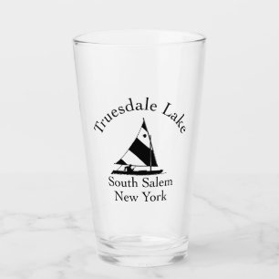 Copo De Pint Truesdale Lake Sailboat Tumbler Glass
