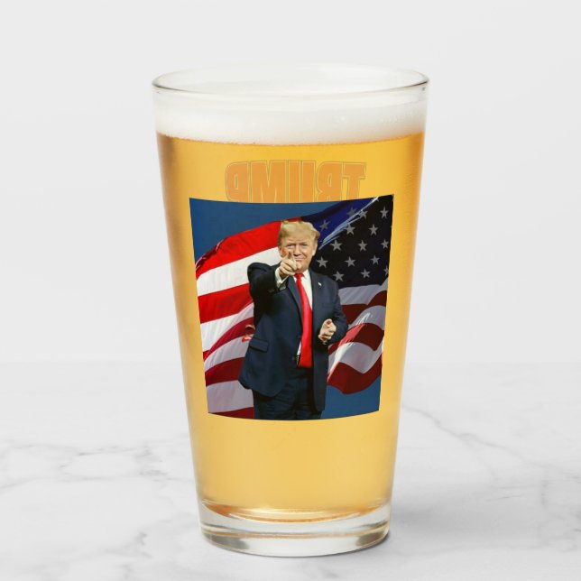 Copo De Pint Trump 2024 The Excelente American Comeback (Traseira (Preenchido))