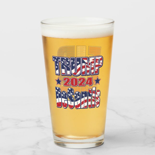 Copo De Pint Trump DeSantis 2024 (Frente (Preenchido))