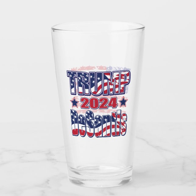 Copo De Pint Trump DeSantis para o Presidente 2024 (Frente)