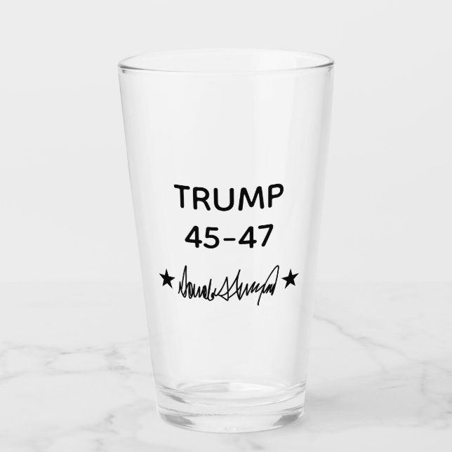 Copo De Pint Trump Signature 45-47 (Frente)
