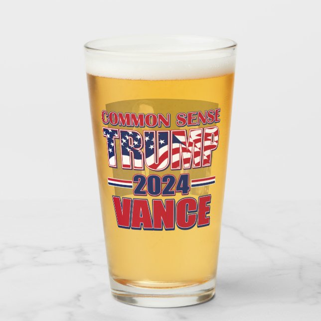 Copo De Pint Trump Vance 2024 (Traseira (Preenchido))