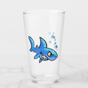 Copo De Pint Tubarão de Cartoon com dentes Gritados