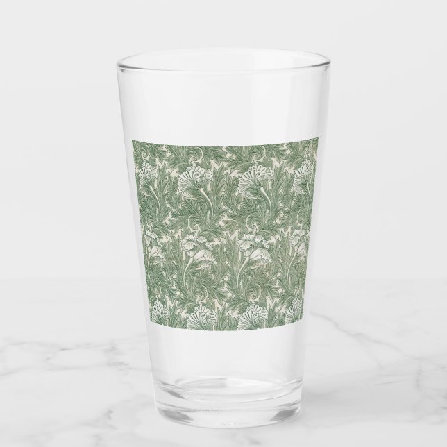 Copo De Pint Tulip Pattern (por William Morris) (Frente)
