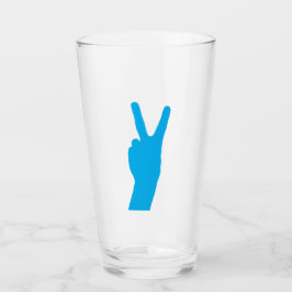 Copo De Pint Tumbler de Vidro da Paz e da Vitória