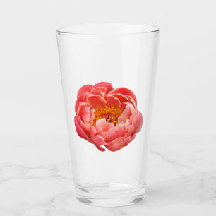 Copo De Pint Tumbler de vidro de 16 oz - pedreiro de coral