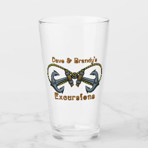 Copo De Pint Tumbler de Vidro de Excursões D&B