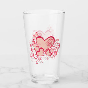 Copo De Pint Tumbler de vidro do dia de os namorados