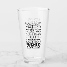 Copo De Pint Tumbler de vidro #KindnessisEverything