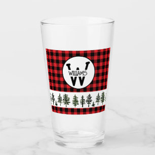 Copo De Pint Tumbler de vidro monograma verificado