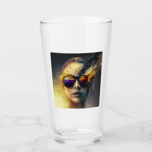 Copo De Pint Tumbler de vidro queimado